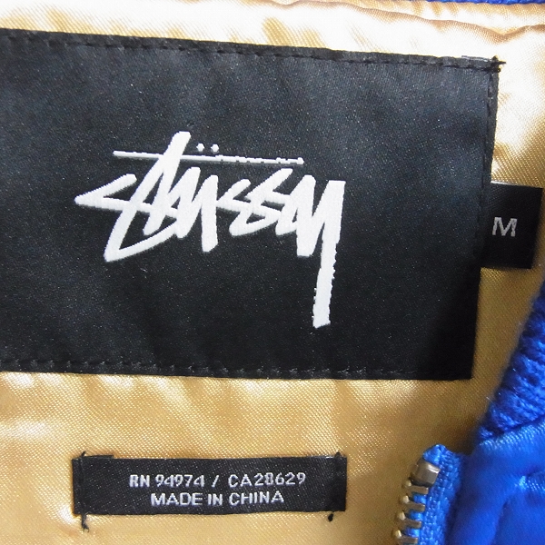 STUSSY/ステューシー 35周年 背面 虎 刺繍 スーベニアジャケット ...