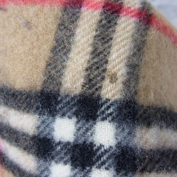 実際に弊社で買取させて頂いたBURBERRY LONDON/バーバリーロンドン ラムウール チェック柄 マフラーの画像 2枚目
