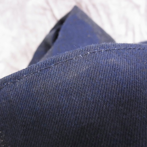 実際に弊社で買取させて頂いたBLUEBLUE JAPAN/ブルーブルー 日本製 水玉 長袖デニムシャツ/XLの画像 4枚目