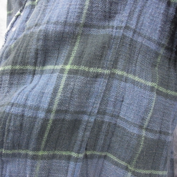 実際に弊社で買取させて頂いたjunhashimoto/ジュンハシモト CHECK HOOK SHIRT/シワ加工　チェック ホックシャツ 1041620011/3の画像 4枚目