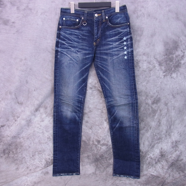 実際に弊社で買取させて頂いたuniform experiment/ユニフォームエクスペリメント 16SS SLIM-FIT STRETCH DAMAGED JEANS デニムパンツ UE-160066/28