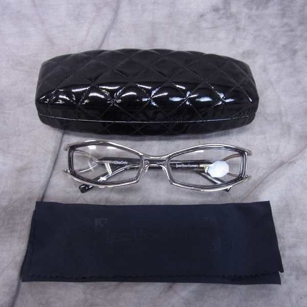 実際に弊社で買取させて頂いたless than human/レスザンヒューマン メガネフレーム フルリム Okaode/1010Sの画像 8枚目