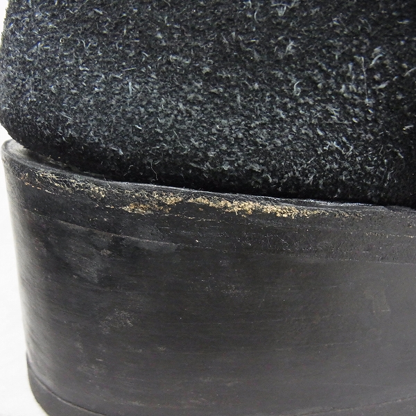 実際に弊社で買取させて頂いたLITHIUM HOMME/リチウムオム スウェードサイドジップブーツ/43の画像 7枚目