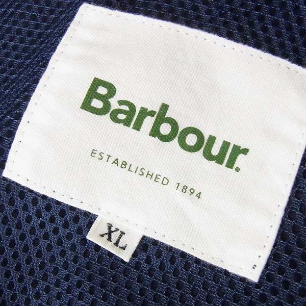 実際に弊社で買取させて頂いたBARBOUR/バブアー 17年モデル オーバーダイ ボーダー コート/XLの画像 4枚目