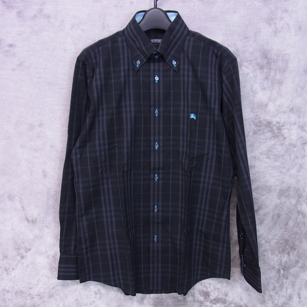 実際に弊社で買取させて頂いたBURBERRY BLACK LABEL/バーバリー ブラックレーベル チェック長袖シャツ/2