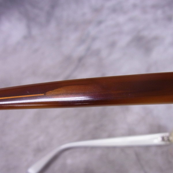 実際に弊社で買取させて頂いた白山眼鏡店/ハクサンメガネ フルリム/木目調 眼鏡/メガネフレームの画像 5枚目