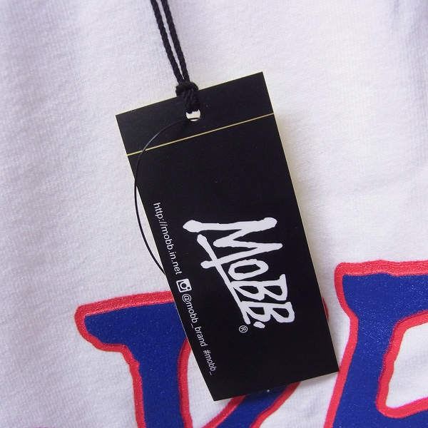 実際に弊社で買取させて頂いた【未使用品】MOBB/モブ フロントロゴ Tシャツ XL/2点セットの画像 3枚目