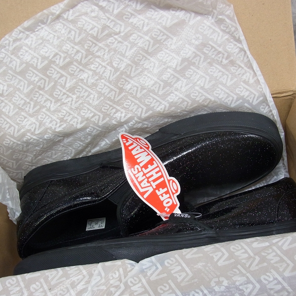 実際に弊社で買取させて頂いたVANS/バンズ エナメル ラメ Classic Slip-on/スリッポン/スニーカー VN0003DVHVP/25.5の画像 7枚目