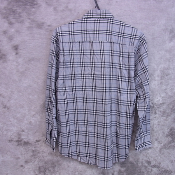 実際に弊社で買取させて頂いたBURBERRY LONDON/バーバリーロンドン 刺繍 チェック柄長袖シャツ/Mの画像 1枚目