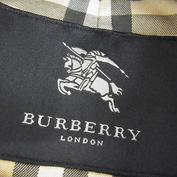 実際に弊社で買取させて頂いたBURBERRY LONDON/バーバリー ロンドン 裏地チェックロングトレンチコートの画像 2枚目