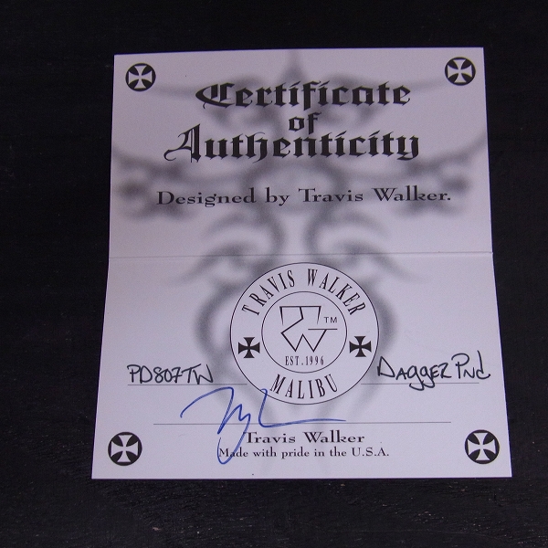 実際に弊社で買取させて頂いた【ギャラ付き】TRAVIS WALKER/トラヴィスワーカー ダガーペンダントの画像 7枚目