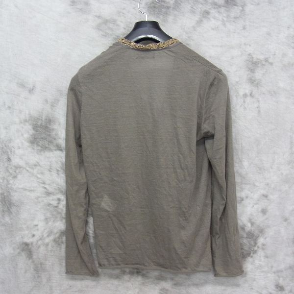 実際に弊社で買取させて頂いたKOLOR/カラー リネン混 刺繍カーディガン 11CSM-T09203 サイズ：1の画像 1枚目