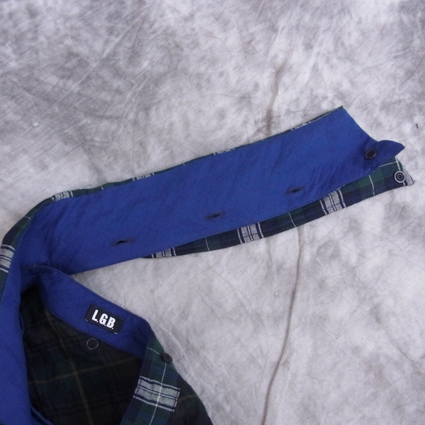 実際に弊社で買取させて頂いたLGB/ルグランブルー ロングチェックシャツ SHIRT-G/TIPI/M 2の画像 7枚目