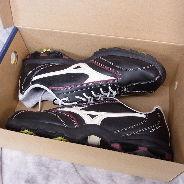 実際に弊社で買取させて頂いたMizuno/ミズノ ゴルフシューズ LIGHT STYLE019/ライトスタイル019 45KM-01909 25cm ブラック／ホワイトの画像 8枚目