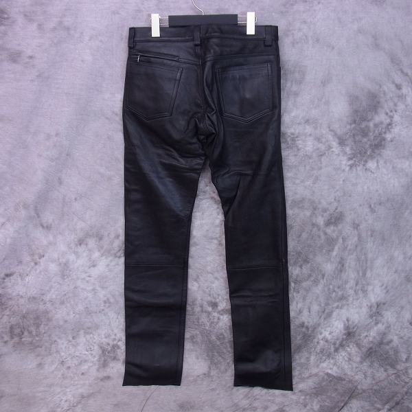 実際に弊社で買取させて頂いた【未使用】uniform experiment/ユニフォームエクスペリメント JAMES GROSE LEATHER SLIM FIT PANT UE-167001/30の画像 1枚目