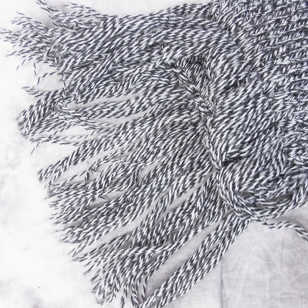 実際に弊社で買取させて頂いたCALEE/キャリー ニットマフラー/グレーの画像 3枚目