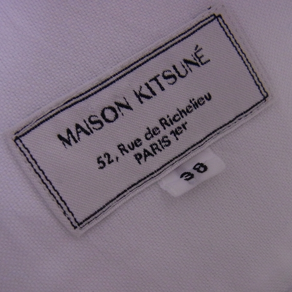 実際に弊社で買取させて頂いたMAISON KITSUNE/メゾンキツネ ボタンダウン オックスフォードシャツ/38の画像 2枚目