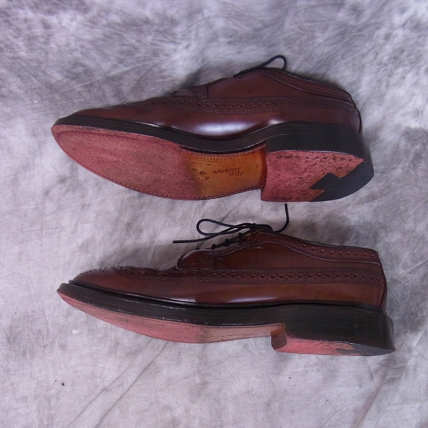 実際に弊社で買取させて頂いたAllen Edmonds/アレンエドモンズ MacNeil/マックネイル コードバン ウィングチップシューズ バーガンディ 9097/6Eの画像 3枚目