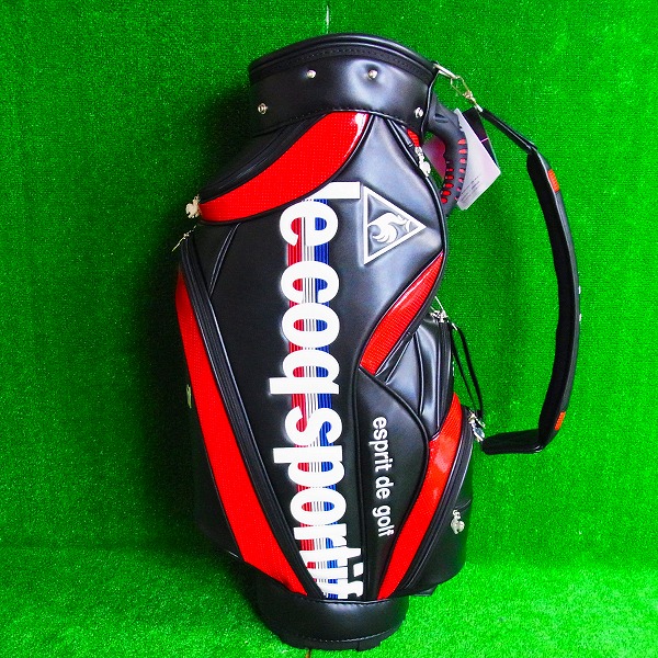 実際に弊社で買取させて頂いた【未使用】★Le coq sportif/ルコック キャディバッグ QQ1230 ブラックの画像 2枚目