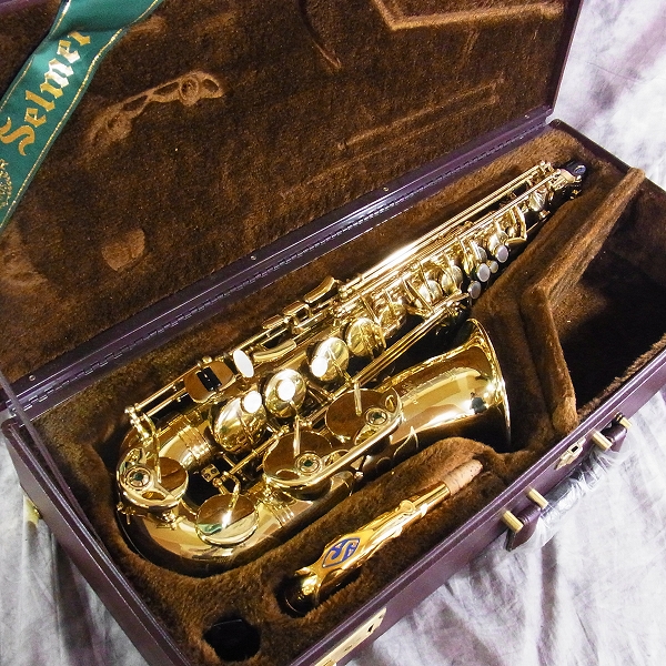 実際に弊社で買取させて頂いた★SELMER/セルマー SUPER ACTION SERIE Ⅱ 2 アルトサックス 純正ケース付