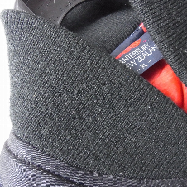 実際に弊社で買取させて頂いたCANTERBURY/カンタベリー ALL BLACKS ラグビー ニュージーランド代表 ボンバージャケット/XLの画像 8枚目
