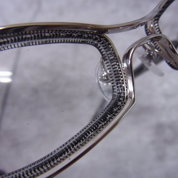 実際に弊社で買取させて頂いたless than human/レスザンヒューマン メガネフレーム フルリム Okaode/1010Sの画像 6枚目