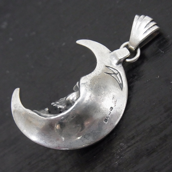 実際に弊社で買取させて頂いた【ギャラ付き】CRAZY PIG/クレイジーピッグ スカルインザムーンペンダントの画像 1枚目