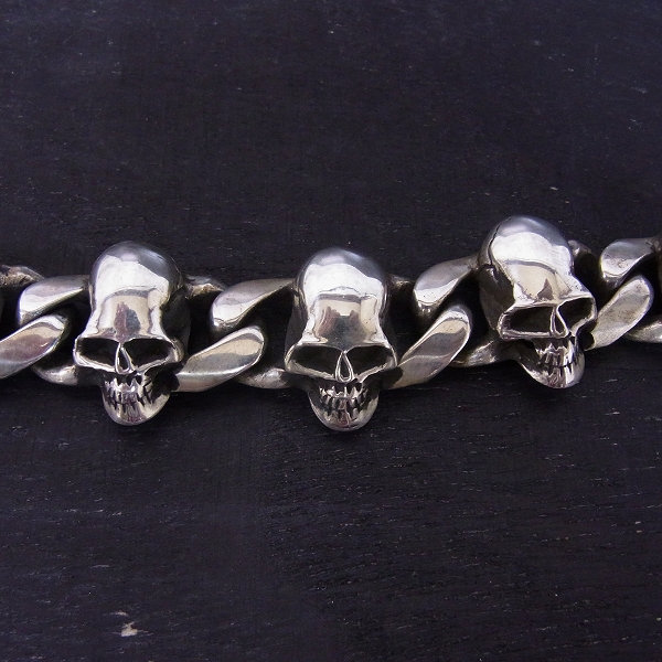 実際に弊社で買取させて頂いたSTANLEY GUESS/スタンリーゲス スカルリンクw/スカル クラシッククリップブレスレットの画像 5枚目