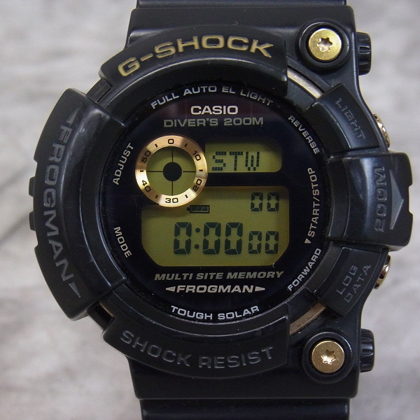 実際に弊社で買取させて頂いたG-SHOCK/Gショック 25周年記念 フロッグマン ドーンブラック GW-225A-1JFの画像 0枚目