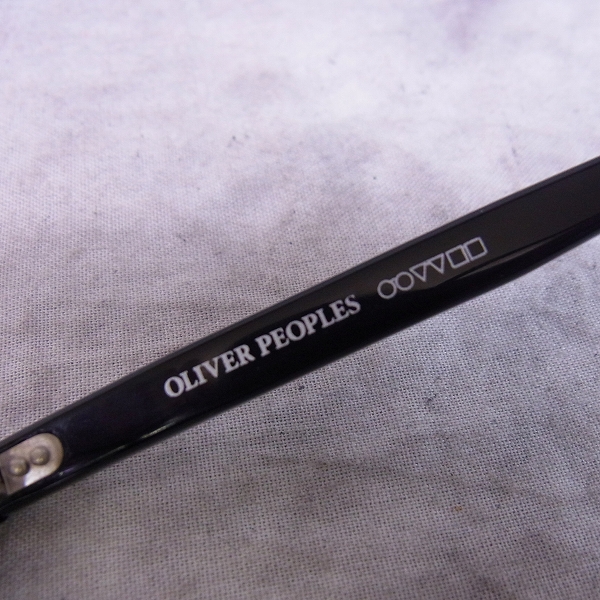 実際に弊社で買取させて頂いたOLIVER PEOPLES/オリバーピープルズ James-J メガネフレーム フルリム/ブラックの画像 5枚目