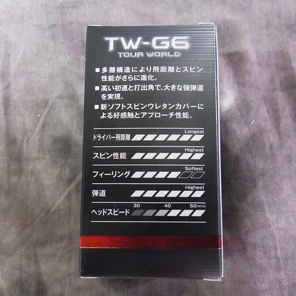 実際に弊社で買取させて頂いた【未使用】HONMA/ホンマ ゴルフボール TW-G6 3ダース ホワイトの画像 2枚目