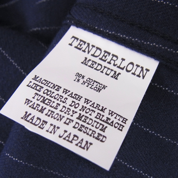 TENDERLOINストライプカバーオール XS TENDERLOIN テンダーロイン T-BEST COVERALL SO ストライプ