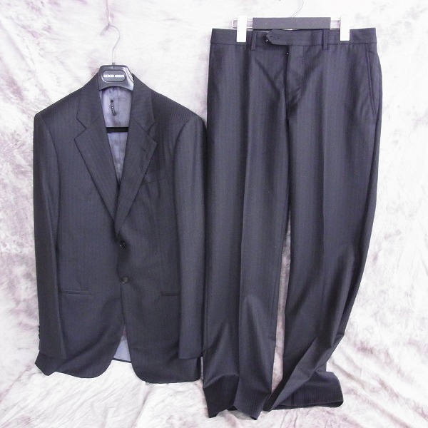 実際に弊社で買取させて頂いたGIORGIO ARMANI/ジョルジオ アルマーニ スーツ 黒ラベル セットアップ/46