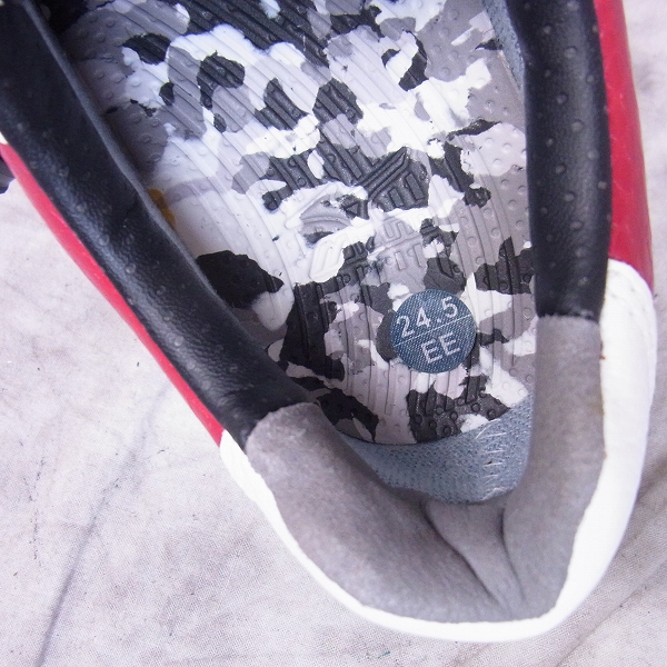 実際に弊社で買取させて頂いたMizuno/ミズノ ゴルフシューズ GENEM 005 Boa EE/ジェネム005ボア EE 51GP150192 24.5cm ホワイト/レッドの画像 4枚目