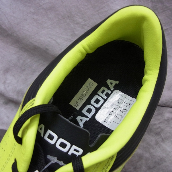 実際に弊社で買取させて頂いた【未使用】DIADORA/ディアドラ ITALICA3 K-PRO LPU J スパイク/ネオンイエロー×ブラック 161853/27.5の画像 4枚目