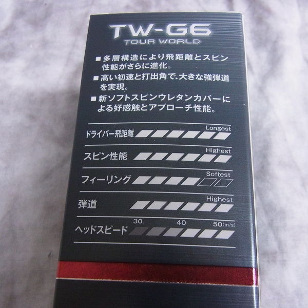 実際に弊社で買取させて頂いた【未使用】HONMA/ホンマ ゴルフボール TW-G6 2ダース ホワイトの画像 1枚目