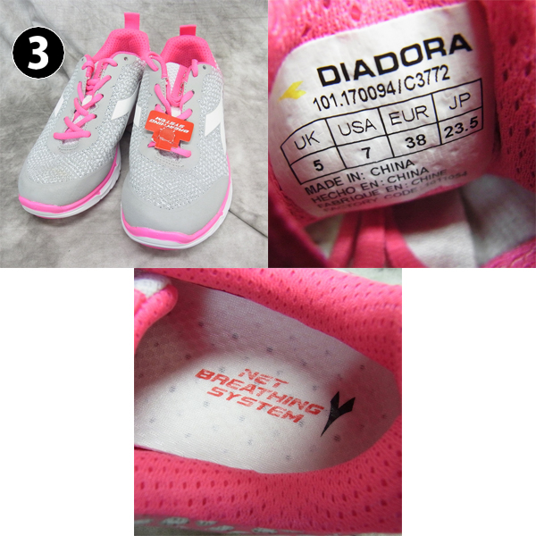 実際に弊社で買取させて頂いたDIADORA/ディアドラ PUMA/プーマ adidas/アディダス ランニングシューズ 3足セット/23-23.5cmの画像 3枚目