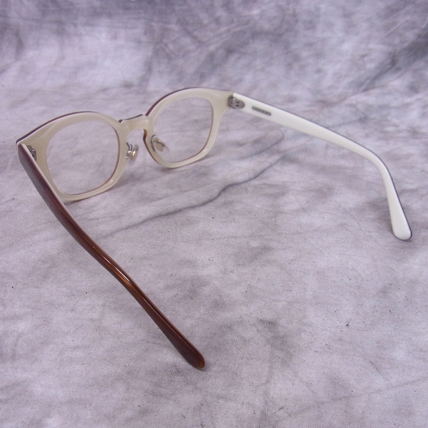 実際に弊社で買取させて頂いた白山眼鏡店/ハクサンメガネ フルリム/木目調 眼鏡/メガネフレームの画像 1枚目