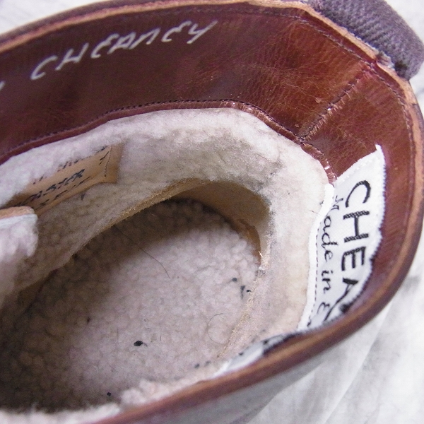 実際に弊社で買取させて頂いたCHEANEY/チーニー Lancaster II R/ランカスター ミリタリースタイル アンクルブーツ/UK7の画像 4枚目