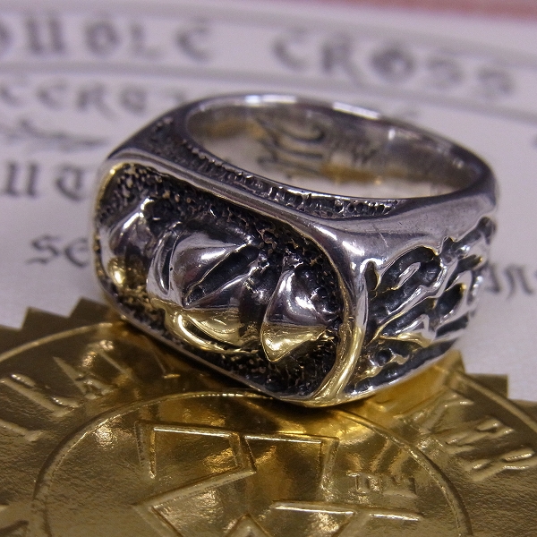 実際に弊社で買取させて頂いた【Ltd証明書】TRAVIS WALKER/トラヴィスワーカー ダブルクロス トライバルクロスリング #19/18号