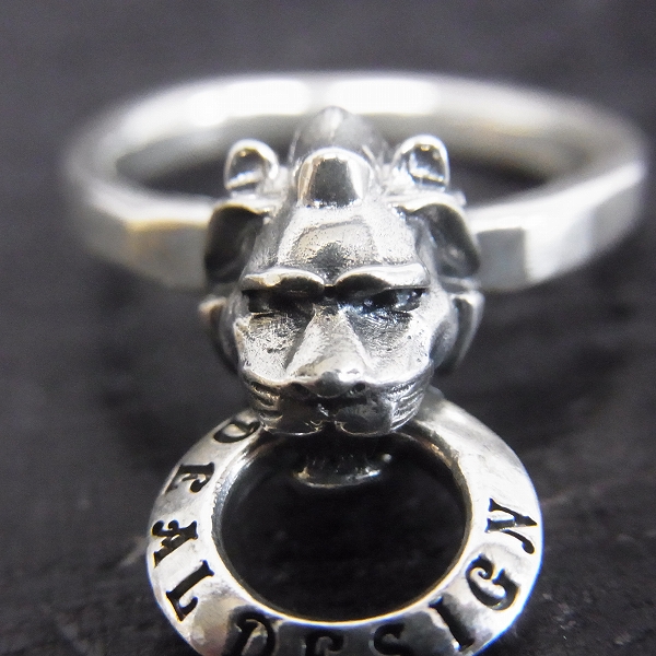 実際に弊社で買取させて頂いたDEAL DESIGN/ディールデザイン スモール ライオンノッカー リング 9号の画像 4枚目