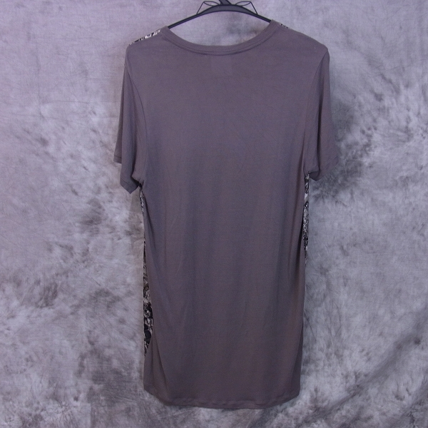 実際に弊社で買取させて頂いたGIVENCHY/ジバンシィ レーヨン×シルク 総柄半袖Tシャツ/XSの画像 1枚目