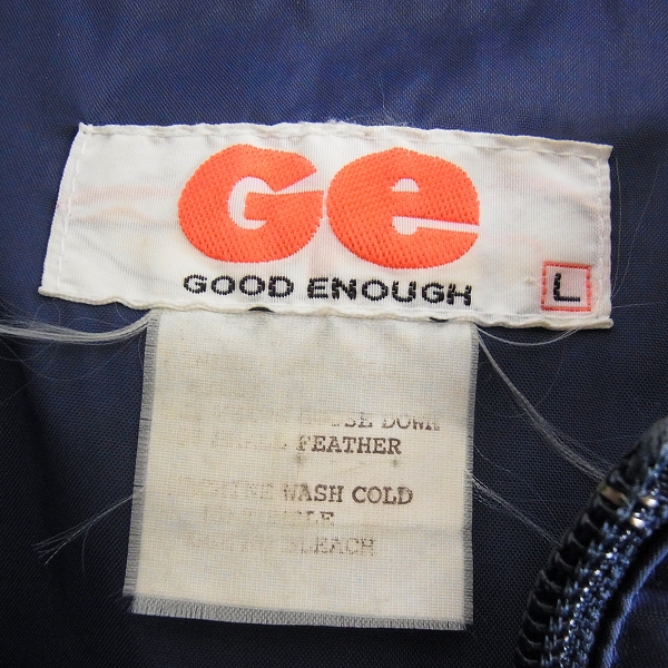 実際に弊社で買取させて頂いたGOODENOUGH/グッドイナフ ハーフジップアップ ダウンジャケット/Lの画像 2枚目