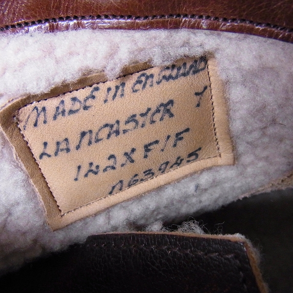 実際に弊社で買取させて頂いたCHEANEY/チーニー Lancaster II R/ランカスター ミリタリースタイル アンクルブーツ/UK7の画像 5枚目