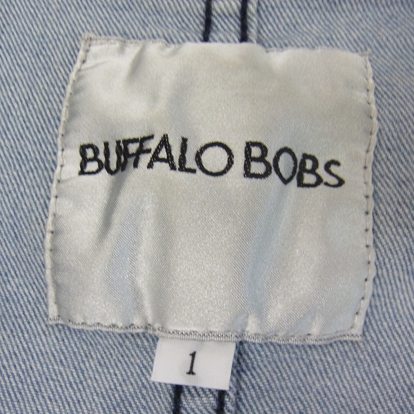 実際に弊社で買取させて頂いたBUFFALO BOBS/バッファローボブズ デニム ダブルジャケット/1の画像 2枚目