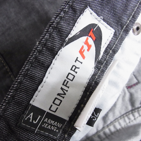 実際に弊社で買取させて頂いたARMANI JEANS/アルマーニ COMFORT FIT デニムパンツ 32の画像 6枚目