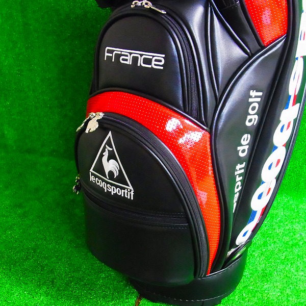 実際に弊社で買取させて頂いた【未使用】★Le coq sportif/ルコック キャディバッグ QQ1230 ブラックの画像 5枚目