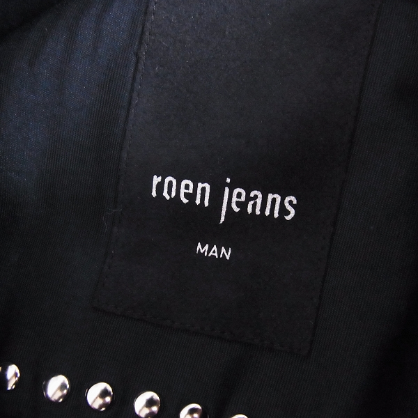 実際に弊社で買取させて頂いたROEN JEANS/ロエンジーンズ スカルスタッズ ウエスタンシャツ/46の画像 2枚目