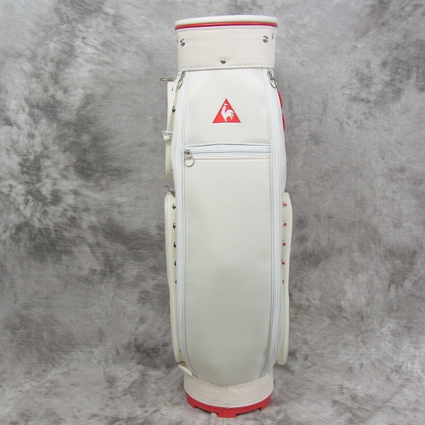 実際に弊社で買取させて頂いた★Le coq sportif/ルコック レディース キャディバッグ QQL1054 ホワイトの画像 2枚目