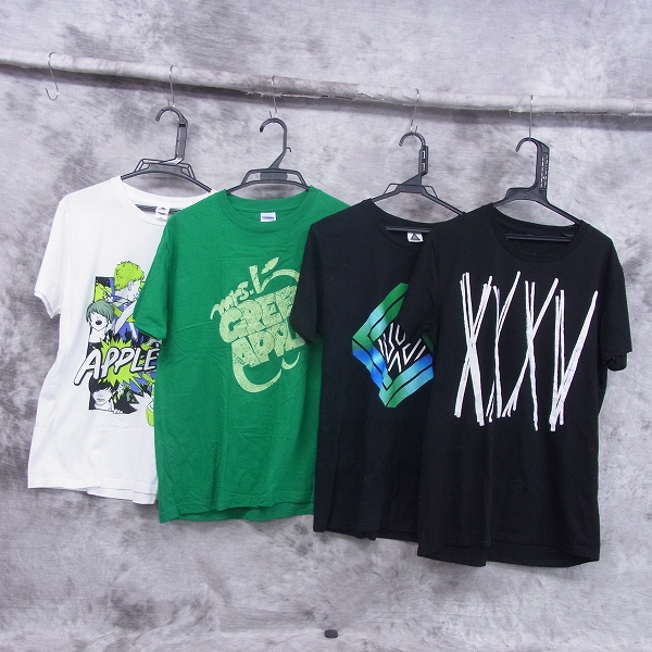 実際に弊社で買取させて頂いたMrs. GREEN APPLE/ONE OK ROCK バンドTシャツ 4点セット